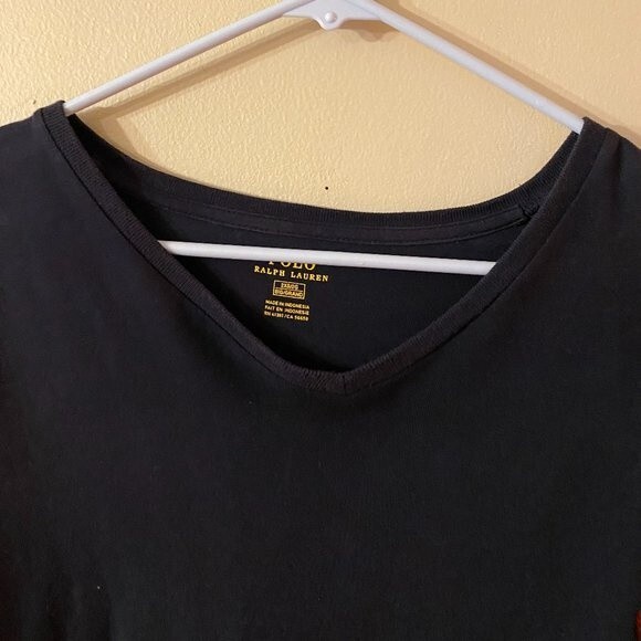 Polo Ralph Lauren, Men's SS T-shirt, 2xb/2G,  Dark Blue with red polo - Picture 4 of 5